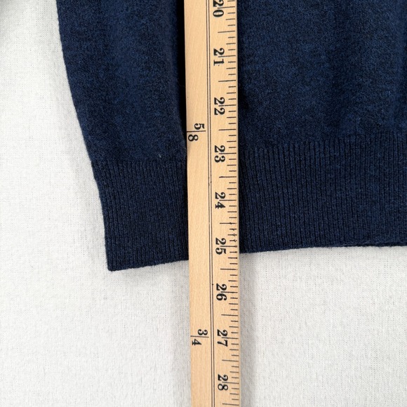FAHERTY Jackson Sweater Polo Womens XL Navy Heather Long Sleeve Cozy Long Sleeve - Picture 6 of 15